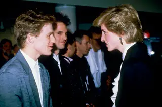 Bryan Adams e Diana de Gales, em maio de 1086