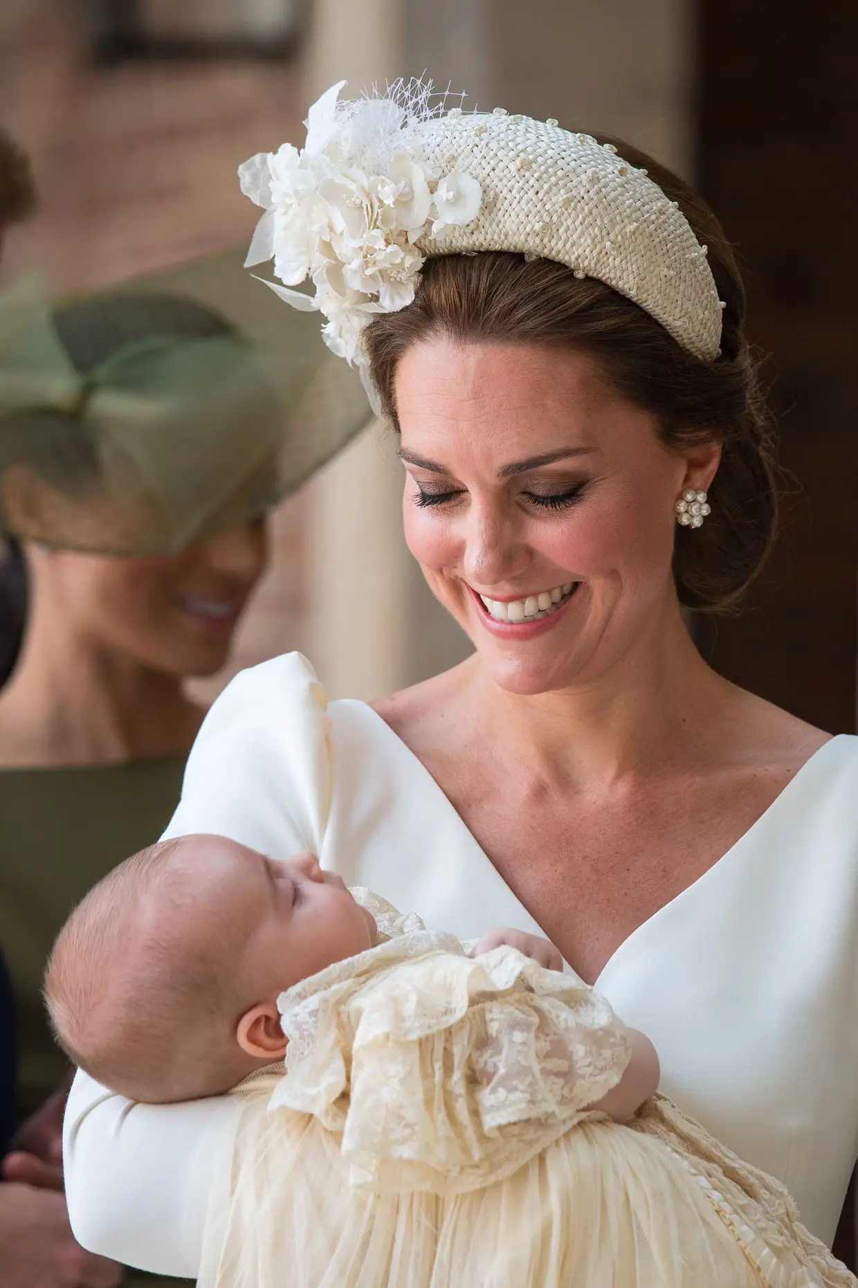 Kate Middleton com o filho mais novo, Louis