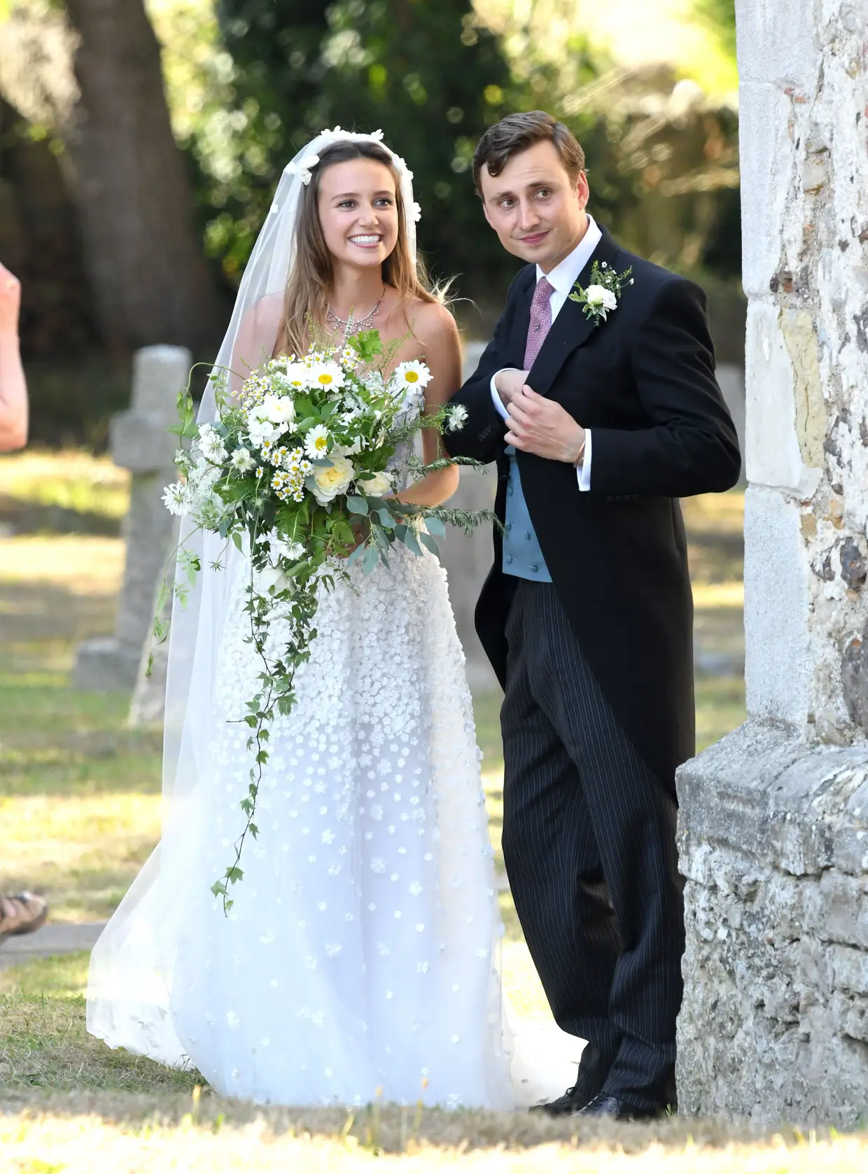 Os noivos, Charlie van Straubenzee e Daisy Jenks