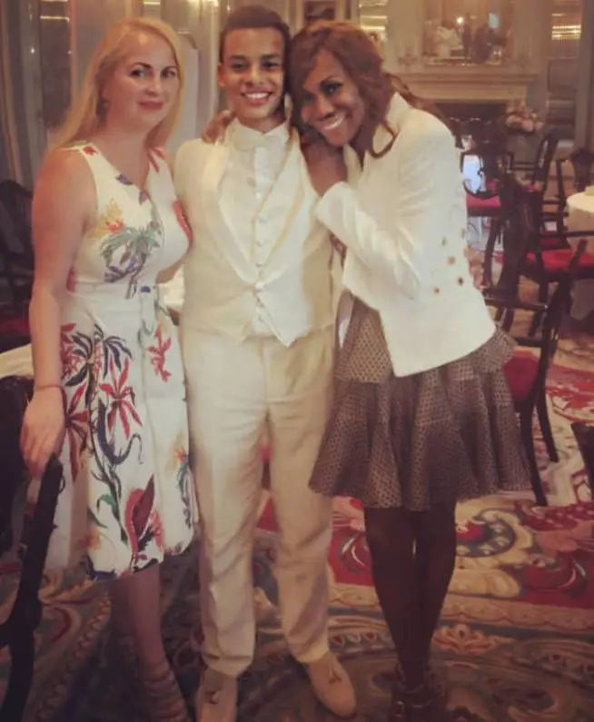Alexandre Coste com Delia Antal e a mãe, Nicole Coste