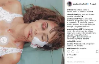 Seguidores de Cláudia Vieira confessam-se fãs da nova trama da SIC
