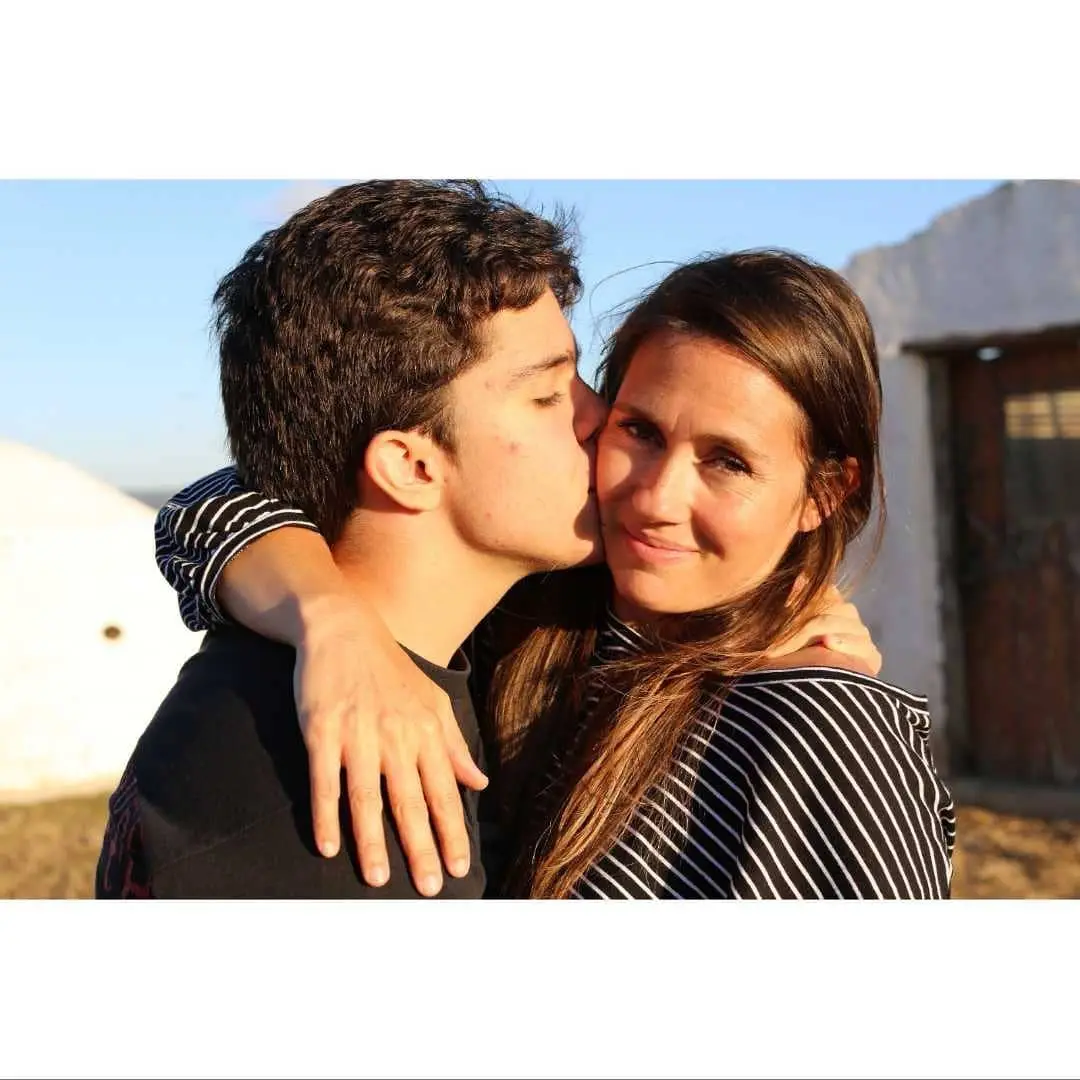 Catarina Beato com o filho mais velho