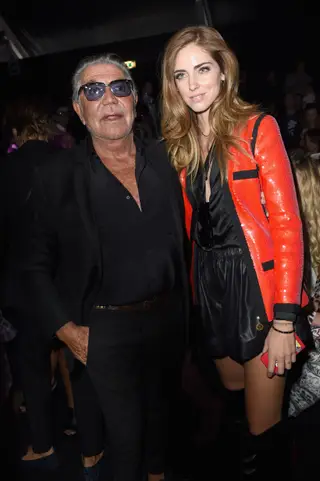 Roberto Cavalli e Chiara Ferragni