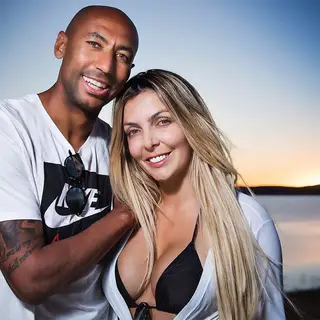 Luisão e Brenda Mattar