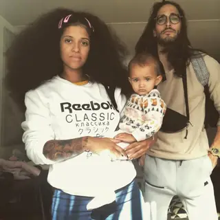 Blaya e Pedro Russo com a filha, Lau