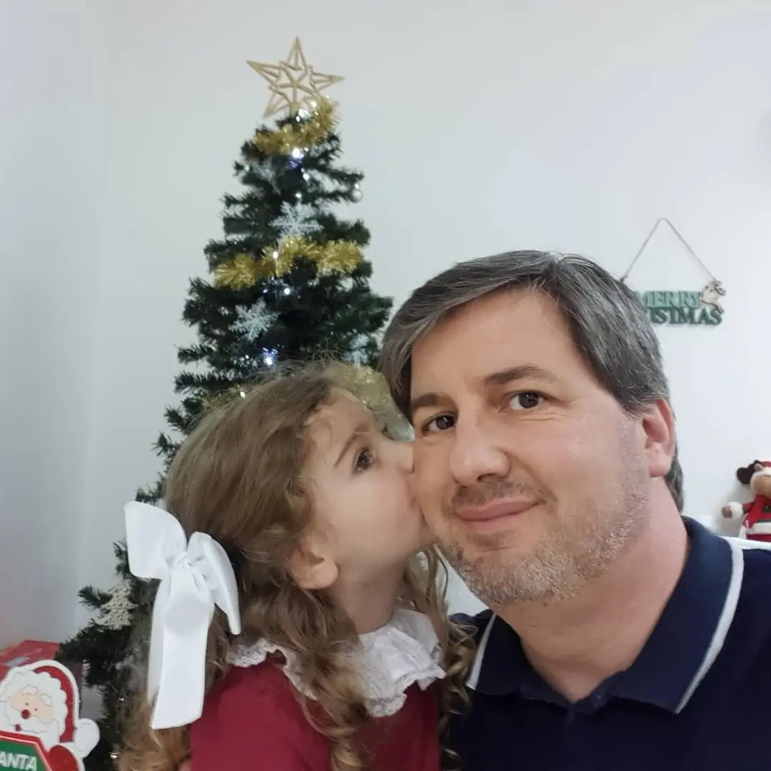 Bruno de Carvalho com a filha Diana