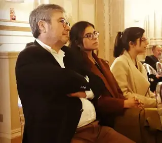 O marido e as filhas de Júlia Pinheiro, Rui, Carolina e Matilde Pêgo