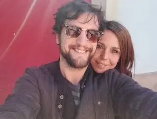 Sara Norte com o namorado, Vasco Cruz