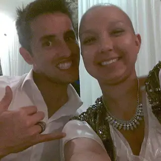 Hugo Vieira e Edina Carvalho, quando a jovem já lutava contra o cancro.