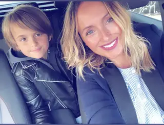 Marisa Cruz e o filho mais novo, Diogo