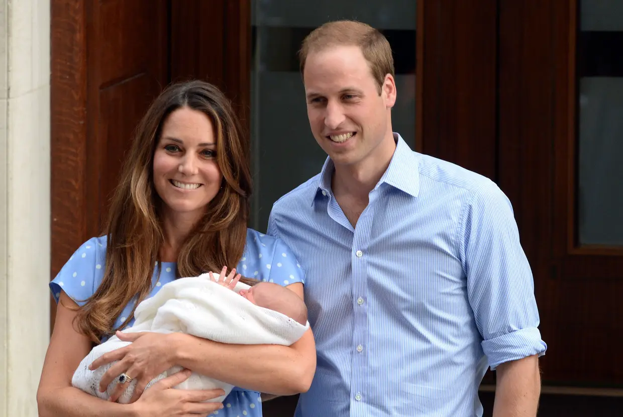 Kate Middleton, William e o príncipe George