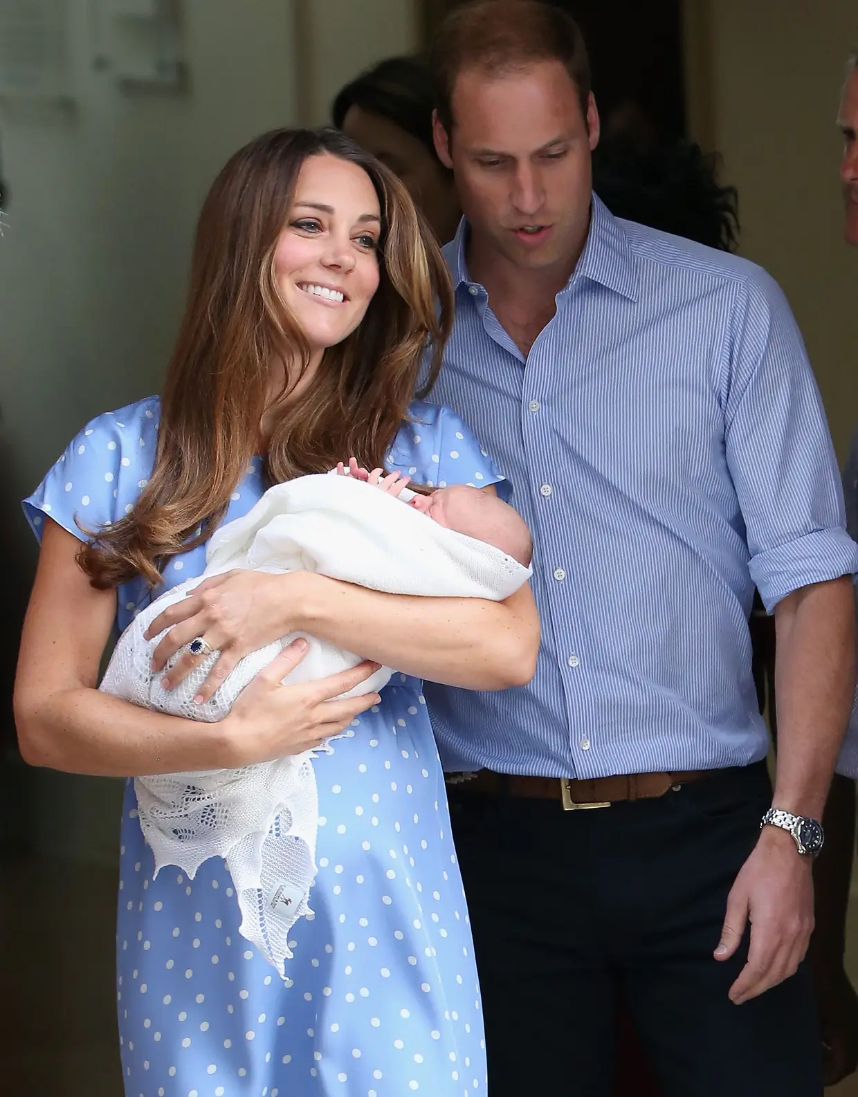 Kate Middleton, William e o príncipe George