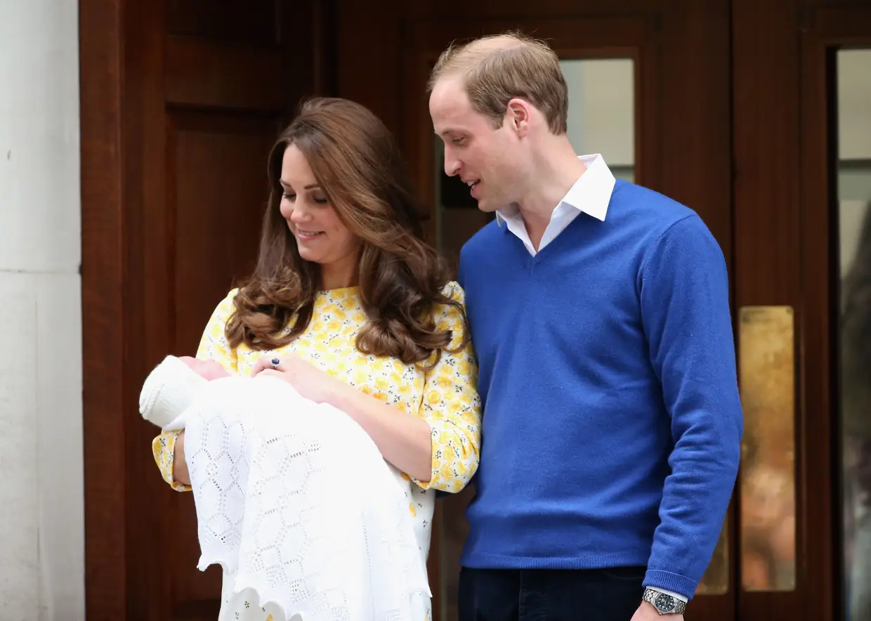 Kate Middleton, William e Charlotte