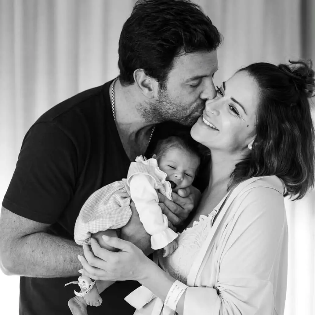 Dânia Neto com o companheiro, Luís Matos Cunha, e o filho Salvador
