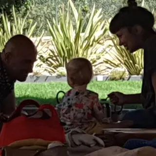 Joaquim Horta com a mulher, Catarina, e a filha, Inês
