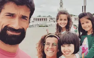 António e Catarina Raminhos com as três filhas