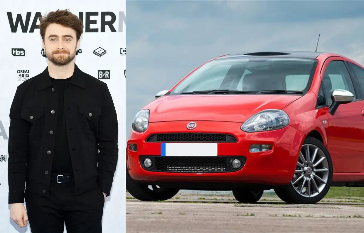 Daniel Radcliffe com Fiat Punto