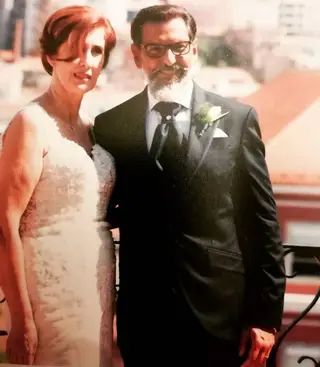 Graça Peralta e José Luís Cardoso no dia do seu casamento para o programa 'Casados À Primeira Vista'