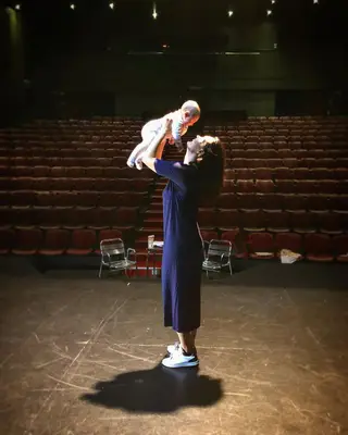Melânia Gomes com a filha, Mafalda