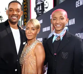 Will e Jada Pinkett-Smith com o filho, Jaden, de 21 anos