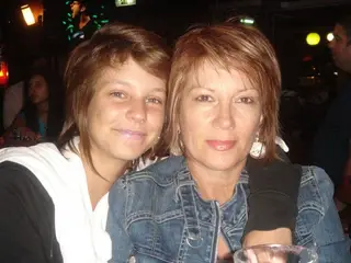 Mafalda Marafusta com a mãe, Carolina