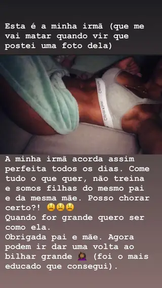 Imagem da irmã de Rita Pereira