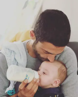 Diogo Amaral com o filho, Oliver
