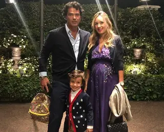 Fernando Couto com a mulher, Marta Couto Alves, e o filho Manuel