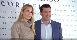 Helene Svedin e Luís Figo