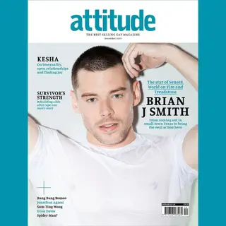 Brian J. Smith na capa da revista 'Attitude'