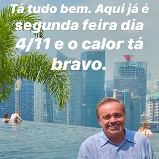 A mensagem partilhada por Gugu Liberato para desmentir a sua própria morte, no início de novembro.