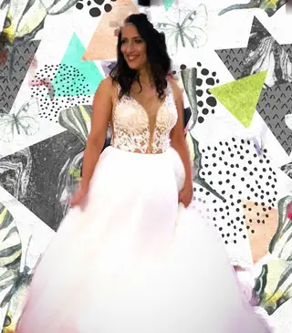 Isabel Fonseca desfila vestida de noiva