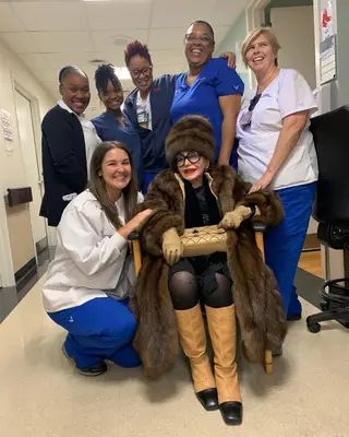 Betty Grafstein no hospital
