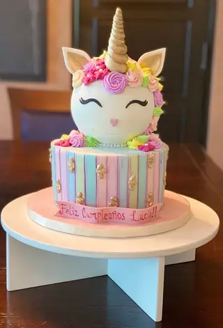 O bolo de aniversário da pequena Lucía