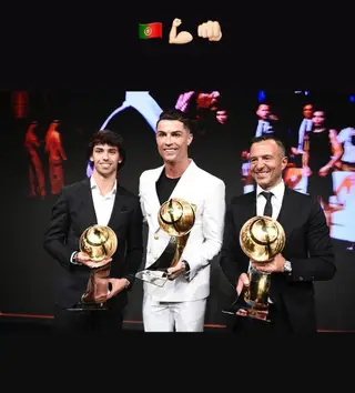 João Félix, Cristiano Ronaldo e Jorge Mendes