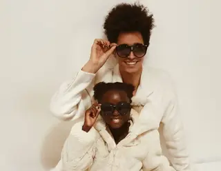 Luís Borges com a filha, Lurdes