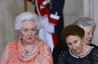 As infantas Pilar e Margarita, irmãs do rei emérito Juan Carlos de Espanha