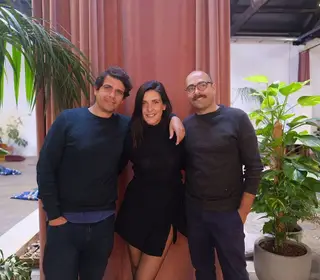Inês Castel-Branco com os irmãos, António e Gonçalo