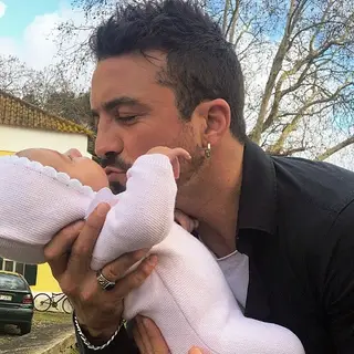 João Baptista com a filha, Maria Clara