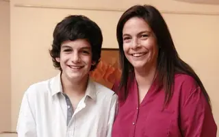 Diogo Carmona com a mãe, Patrícia Carmona