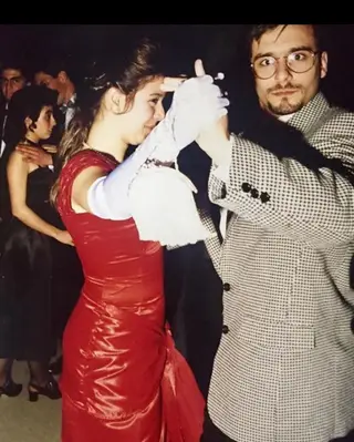 Rita Marrafa de Carvalho e Rui Unas, em 1992