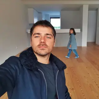 Lourenço Ortigão com a sobrinha