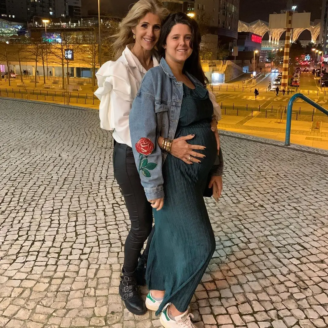 Bibá Pitta com a filha Maria