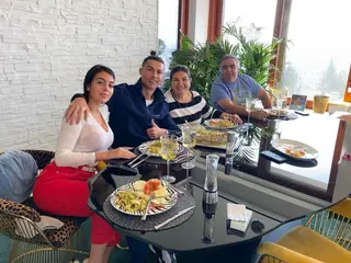 Georgina Rodríguez, Cristiano Ronaldo, Dolores Aveiro e José Andrade