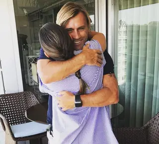 João Vieira Pinto com a filha, Diana Pinto