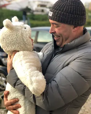 Mário Redondo com a filha, Mafalda