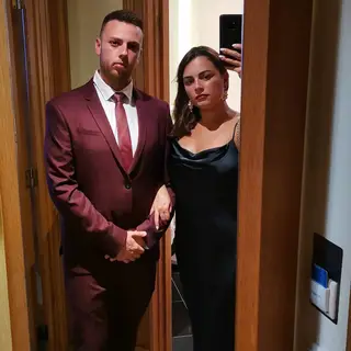 Ana Guiomar com o seu irmão Leonardo