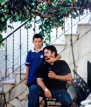 Marco Costa com o pai