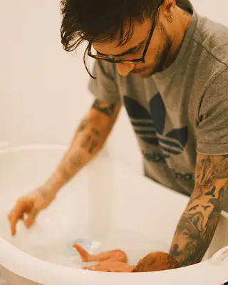 Diogo Piçarra mostra-se um pai dedicado