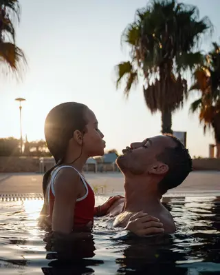 Pedro Teixeira com a filha, Maria